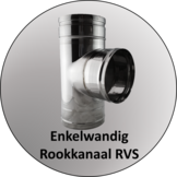 Enkelwandig Rookkanaal RVS