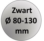 Zwart Gecoat Dubbelwandig Rookkanaal 80-130 mm