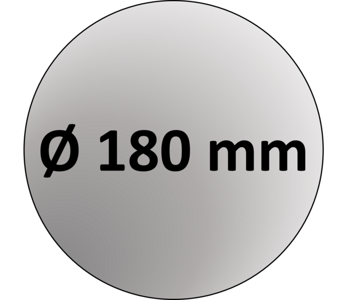 180 mm EW RVS kachelpijp