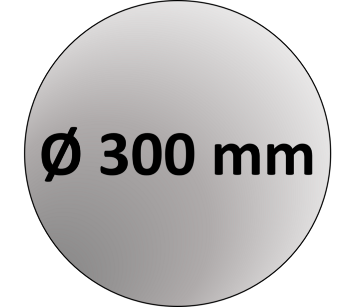 300 mm EW RVS kachelpijp