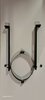 130mm Simpele muurbeugel 36 cm Zwart gecoat