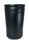 150/200 Dubbelwandig Rookkanaal 50 cm Zwart gecoat