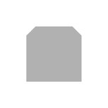 Vloerplaat staal zeskant 100 x 100 cm antraciet