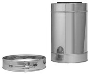 Holetherm concentrisch dubbelwandig 130/200 mm 25cm RVS