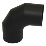 EW zwart 130mm Bocht 90 graden