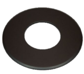 130 Rozet zwart breed staal