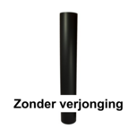 rookkanaal ew 130 zwart 2 mm ZVJ