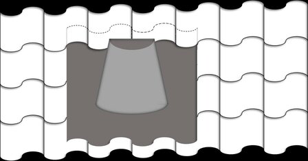 130 mm Loodslab voorbeeld tekening montage