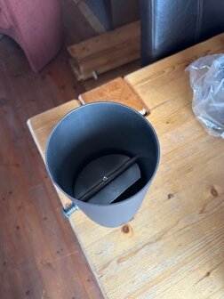 120 Enkelwandig Rookkanaal 2mm dik 25 cm met smoorklep