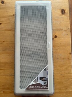 Ventilatie Rooster wit voor uw haard 18,5 x 48,5cm