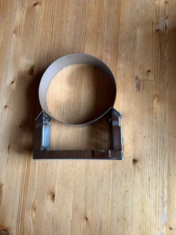 175mm muurbeugel verstelbaar 6 tot 10 cm RVS