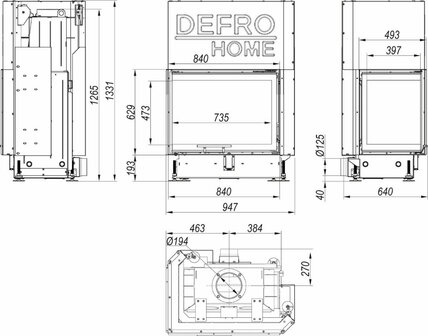 Defro Home Portal ME BL G&nbsp;inbouwhaard