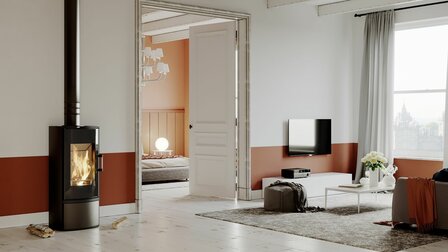 Defro Home Orbis houtkachel 9 kW met 75,5% rendement