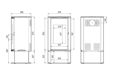 Defro Home Orbis Log houtkachel 9 kW met 75,5% rendement