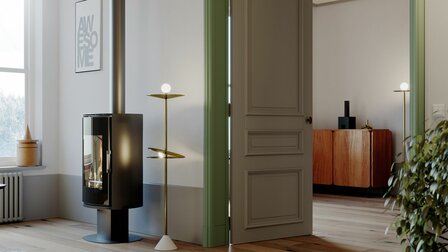 Defro Home Orbis Log houtkachel 9 kW met 75,5% rendement
