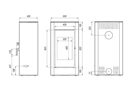 Defro Home Solum houtkachel 9 kW met 75,5% rendement