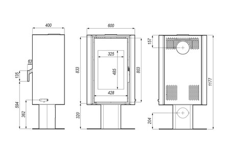 Defro Home Solum Top houtkachel 9 kW met 75,5% rendement