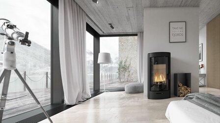 Defro Home Orti  houtkachel 9 kW met 75,5% rendement