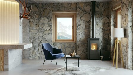 Defro Home Viva houtkachel 9 kW met 82,5% rendement