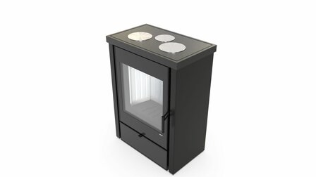 Defro Home Della houtkachel 6,6 kW met 84,6% rendement
