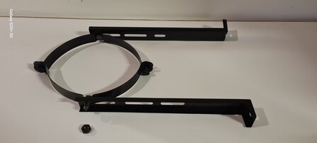 Muurbeugel 150-200 verstellbaar zwart 6.5 cm tot 22.5 cm 4