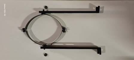 Muurbeugel 150-200 verstellbaar zwart 6.5 cm tot 22.5 cm 5