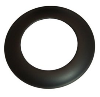 EW zwart 150mm Rozet 2mm