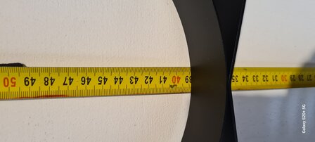 muurbeugel zwart 200 mm tbv dw 150/200 rookkanaal 3