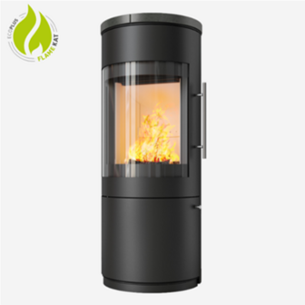 Hark 110 houtkachel 160 graden vuurzicht, met katalysator