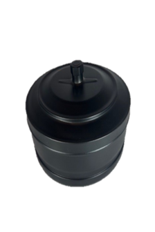 80130 Deksel tbv T-stuk Zwart gecoat