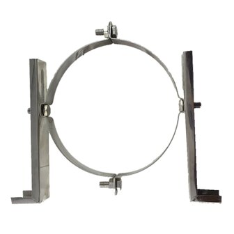 130mm Simpele muurbeugel 22 cm Zwart gecoat