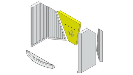 Achtersteen Hark 44 5-serie