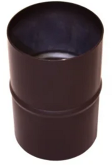 80mm ew Verbindings-stuk RVS zwart man-man