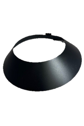 130 Stormkraag Zwart gecoat