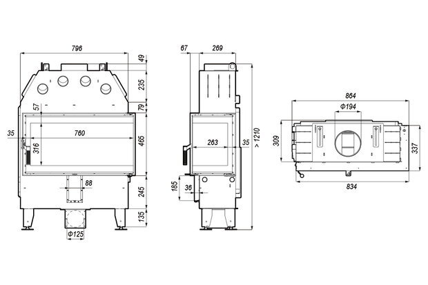 Defro Home intra SLIM ME BL inbouwhaard