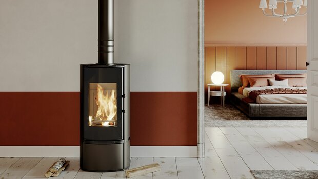 Defro Home Orbis houtkachel 9 kW met 75,5% rendement