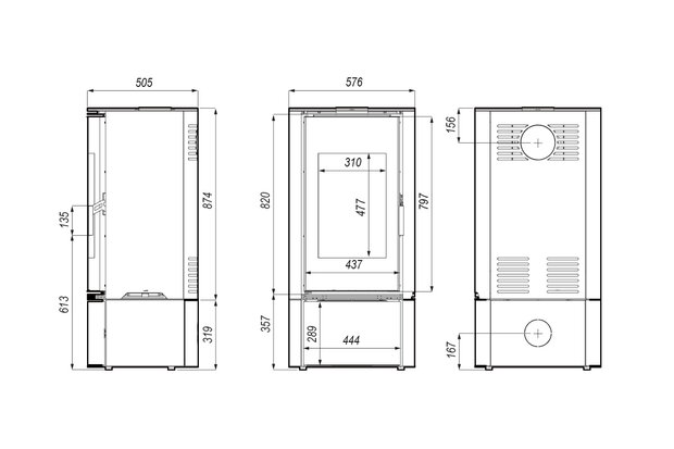 Defro Home Orbis houtkachel 9 kW met 75,5% rendement
