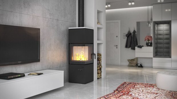 Defro Home Quadroom houtkachel 9 kW met 80,2% rendement