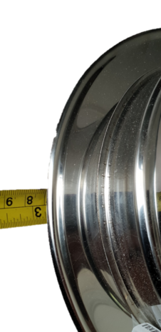 Detail kraag universele insteekadater 125 mm