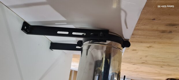 Muurbeugel 150-200 verstellbaar zwart 6.5 cm tot 22.5 cm 3