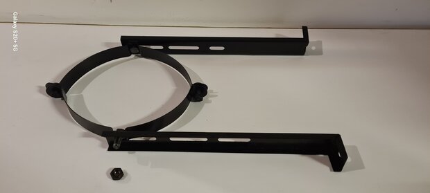 Muurbeugel 150-200 verstellbaar zwart 6.5 cm tot 22.5 cm 4