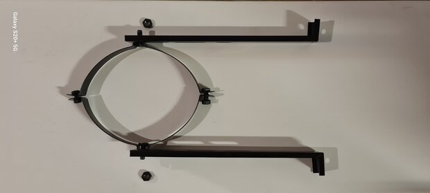 Muurbeugel 150-200 verstellbaar zwart 6.5 cm tot 22.5 cm 5