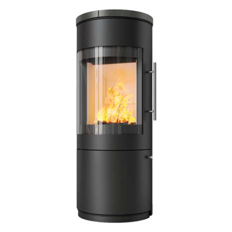 Hark 110 houtkachel 160 graden vuurzicht, met katalysator