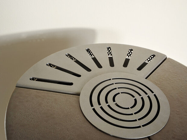 Hark 110 houtkachel 160 graden vuurzicht, met katalysator