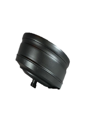 80130 Deksel tbv T-stuk Zwart gecoat