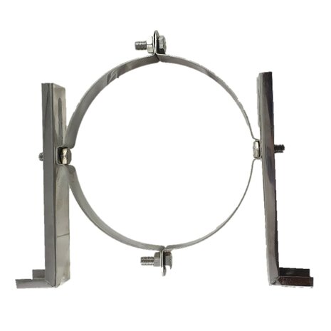 130mm Simpele muurbeugel 22 cm Zwart gecoat