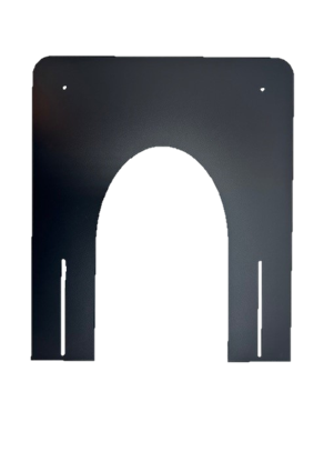 130 Brandseparatie plaat 45-60 graden Zwart gecoat